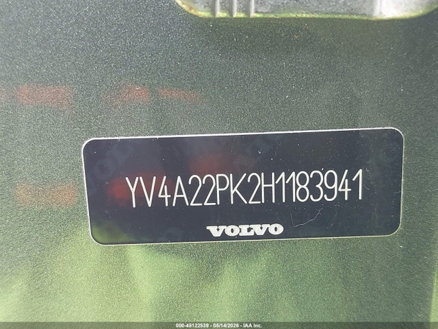 Aukcja sprzedaży 2017 Volvo Xc90 T6 Momentum, vin: YV4A22PK2H1183941, numer aukcji: 45122539