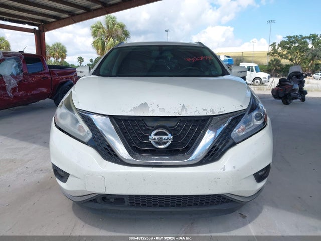 2015 Nissan Murano Platinum მანქანა იყიდება აუქციონზე, vin: 5N1AZ2MG3FN265855, აუქციონის ნომერი: 45122538