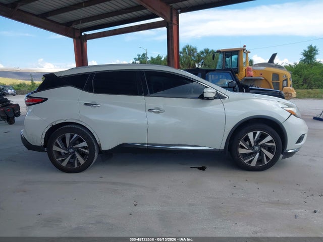 2015 Nissan Murano Platinum მანქანა იყიდება აუქციონზე, vin: 5N1AZ2MG3FN265855, აუქციონის ნომერი: 45122538