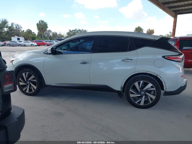 2015 Nissan Murano Platinum მანქანა იყიდება აუქციონზე, vin: 5N1AZ2MG3FN265855, აუქციონის ნომერი: 45122538