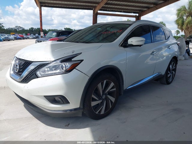 2015 Nissan Murano Platinum მანქანა იყიდება აუქციონზე, vin: 5N1AZ2MG3FN265855, აუქციონის ნომერი: 45122538