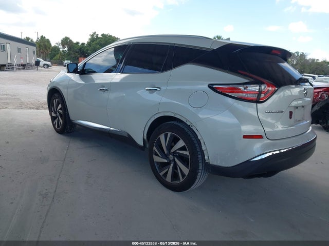 2015 Nissan Murano Platinum მანქანა იყიდება აუქციონზე, vin: 5N1AZ2MG3FN265855, აუქციონის ნომერი: 45122538