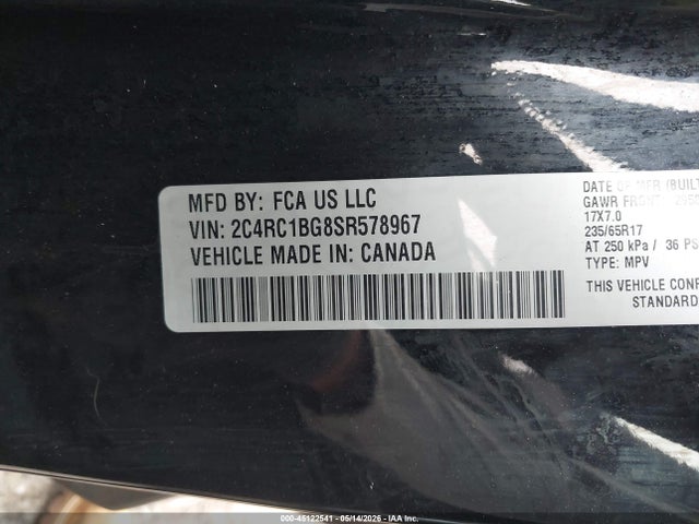 Chrysler Pacifica Select 2025 2C4RC1BG8SR578967 Image 9