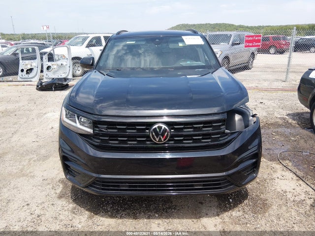 45122621 :رقم المزاد ، 1V2SE2CA5PC216380 vin ، 2023 Volkswagen Atlas Cross Sport 3.6l V6 Sel/3.6l V6 Sel R-line Black مزاد بيع