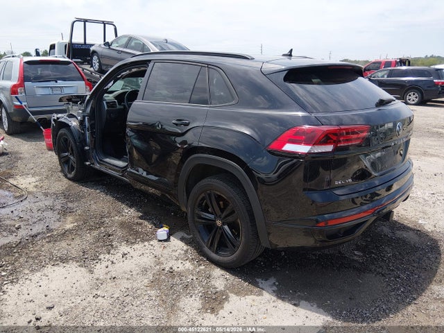 45122621 :رقم المزاد ، 1V2SE2CA5PC216380 vin ، 2023 Volkswagen Atlas Cross Sport 3.6l V6 Sel/3.6l V6 Sel R-line Black مزاد بيع