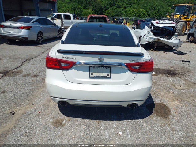 2016 Nissan Maxima 3.5 Platinum მანქანა იყიდება აუქციონზე, vin: 1N4AA6AP2GC406781, აუქციონის ნომერი: 45122750