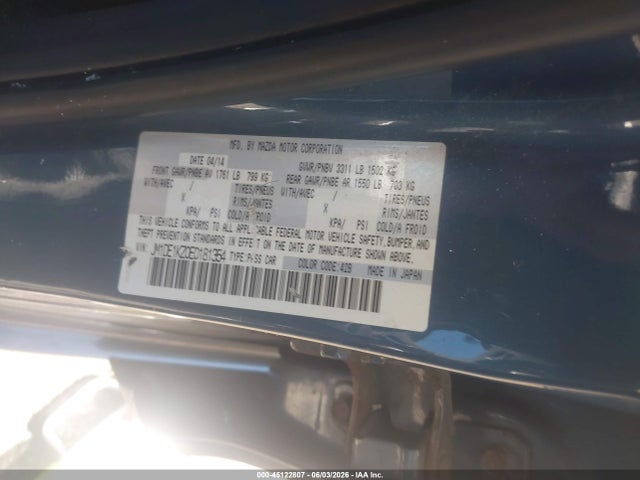 Mazda Mazda2 Sport 2014 JM1DE1KZ0E0181354 Image 9