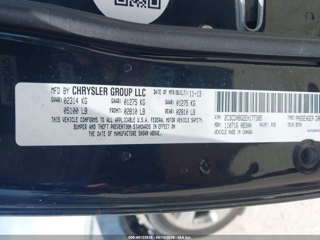 Продаж на аукціоні авто 2014 Dodge Charger Se, vin: 2C3CDXBG2EH177385, номер лоту: 45122835