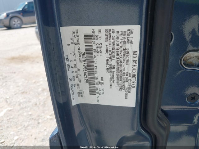 2008 Mercury Grand Marquis Ls მანქანა იყიდება აუქციონზე, vin: 2MEFM75V98X624595, აუქციონის ნომერი: 45122839