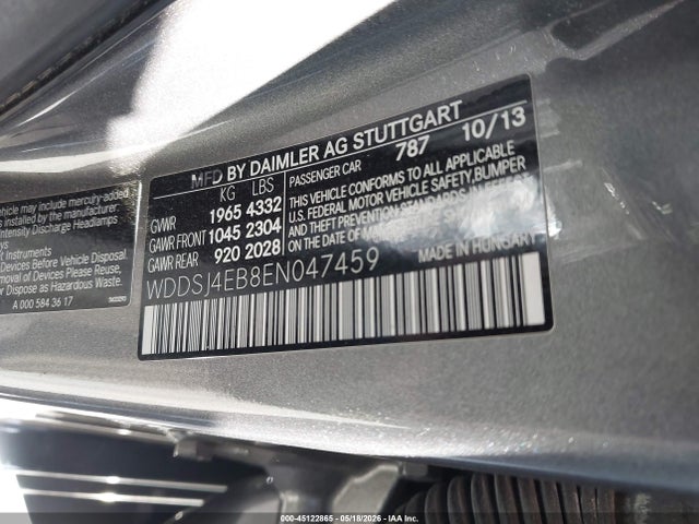 Mercedes-Benz CLA 250 2014 WDDSJ4EB8EN047459 Image 9