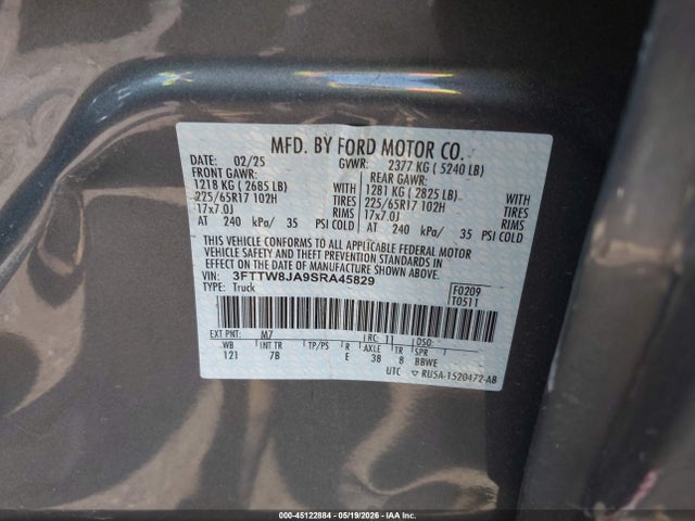 Ford Maverick Xlt 2025 3FTTW8JA9SRA45829 Image 9