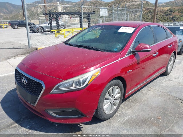 2016 Hyundai Sonata Hybrid Se მანქანა იყიდება აუქციონზე, vin: KMHE24L17GA011685, აუქციონის ნომერი: 45122901