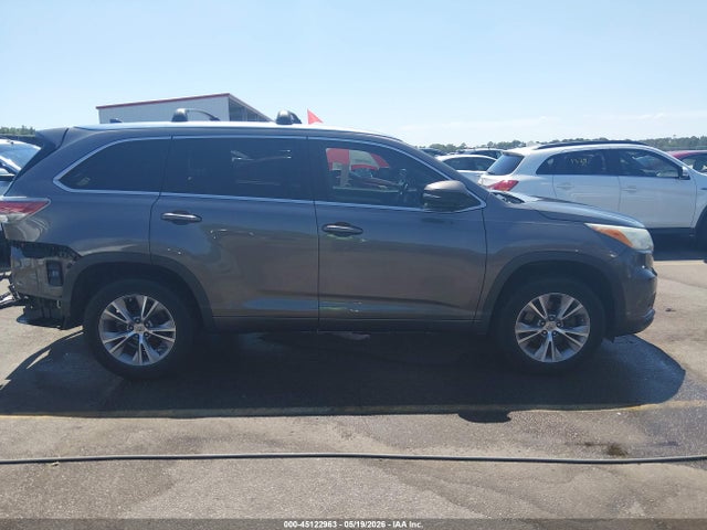 2015 Toyota Highlander Xle V6 მანქანა იყიდება აუქციონზე, vin: 5TDKKRFH8FS048470, აუქციონის ნომერი: 45122963