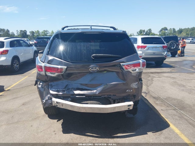 2015 Toyota Highlander Xle V6 მანქანა იყიდება აუქციონზე, vin: 5TDKKRFH8FS048470, აუქციონის ნომერი: 45122963