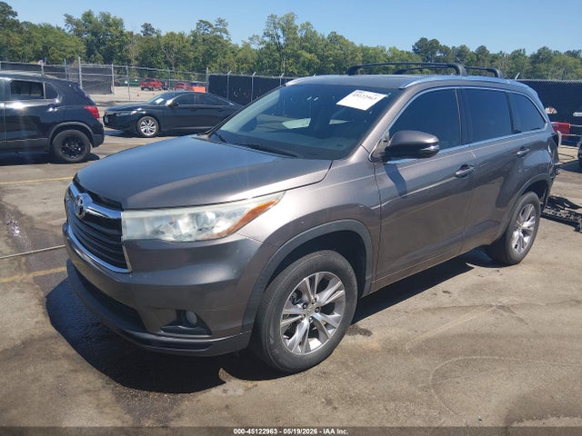 2015 Toyota Highlander Xle V6 მანქანა იყიდება აუქციონზე, vin: 5TDKKRFH8FS048470, აუქციონის ნომერი: 45122963
