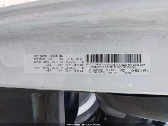 RAM Promaster 3500 High Roof 2014 3C6URVHG2EE118319 Image 9