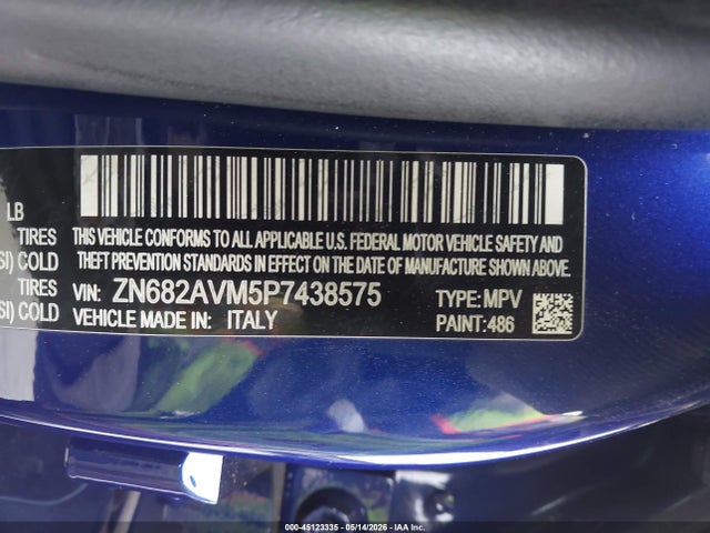 2023 Maserati Grecale Modena მანქანა იყიდება აუქციონზე, vin: ZN682AVM5P7438575, აუქციონის ნომერი: 45123335