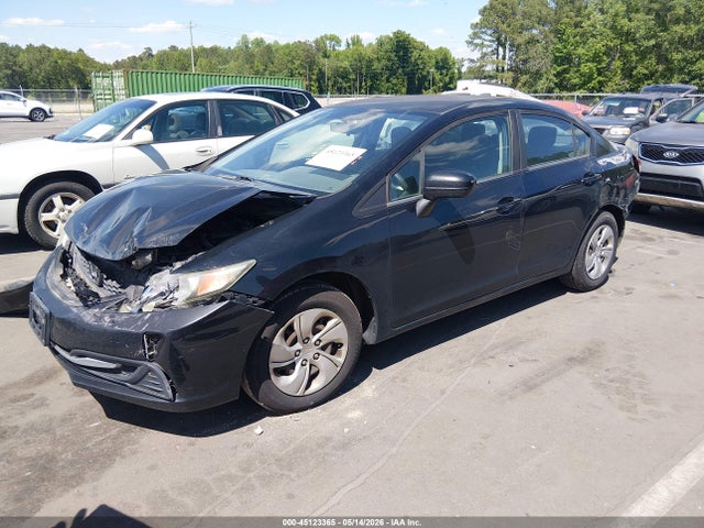 2014 Honda Civic Lx მანქანა იყიდება აუქციონზე, vin: 19XFB2F53EE222288, აუქციონის ნომერი: 45123365