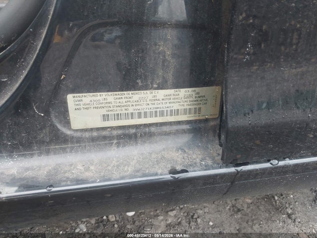 Продажа на аукционе авто 2008 Volkswagen Jetta S, vin: 3VWJZ71K28M153407, номер лота: 45123412