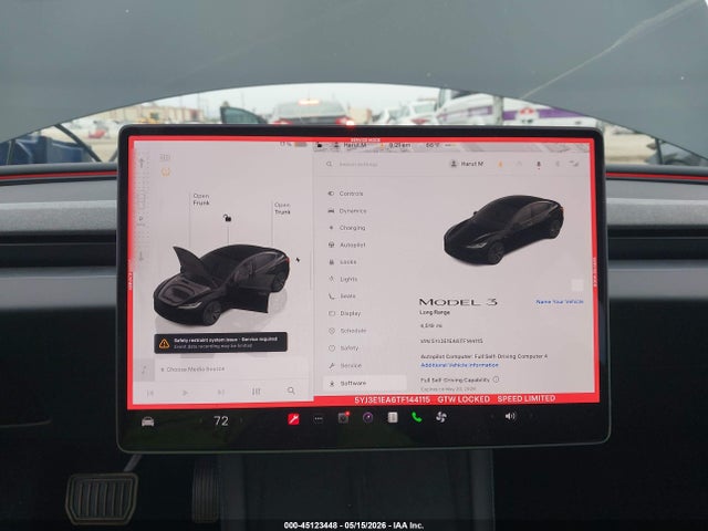 Aukcja sprzedaży 2026 Tesla Model 3 Premium Rear-wheel Drive/rear-wheel Drive, vin: 5YJ3E1EA6TF144115, numer aukcji: 45123448