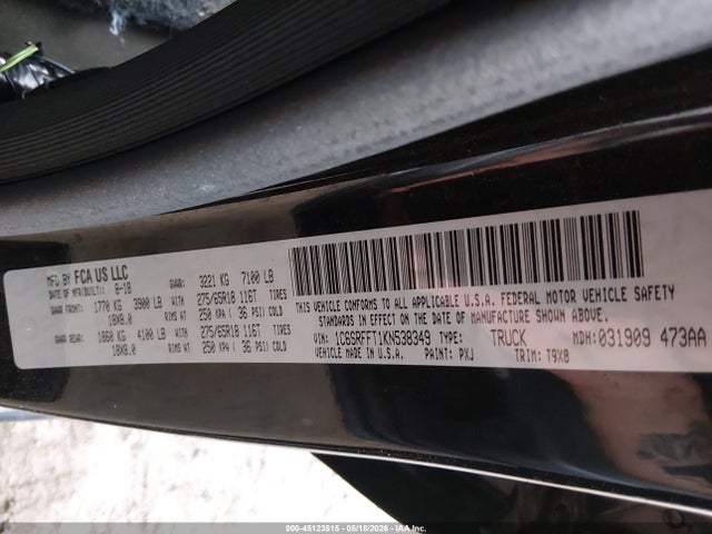 1C6SRFFT1KN538349 RAM 1500 Big Horn/lone Star 4x4 5&#039;7 Box
