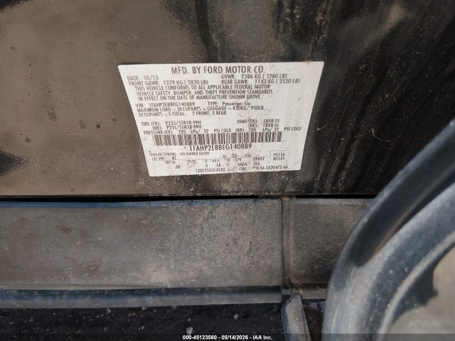 Ford TAURUS SEL 2014 1FAHP2E88EG140889 Image 9