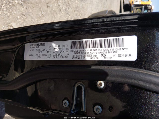 45123729 :رقم المزاد ، 1D3HV18T39S753569 vin ، 2009 Dodge Ram 1500 Slt/sport/trx مزاد بيع