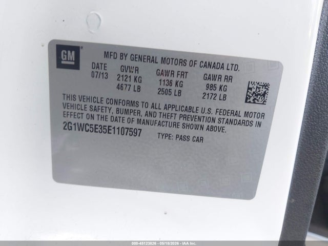 Chevrolet Impala Limited Ltz 2014 2G1WC5E35E1107597 Image 9