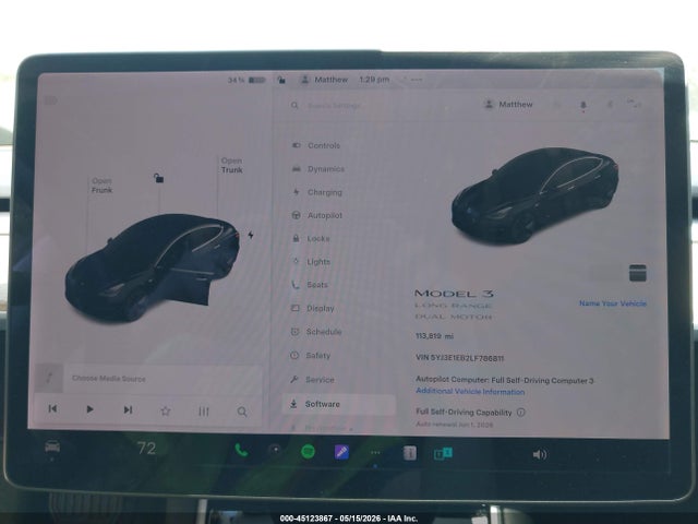Tesla Model 3 Long Range Dual Motor All-wheel Drive 2020 5YJ3E1EB2LF786811 Image 7