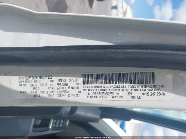 Aukcja sprzedaży 2012 Jeep Liberty Limited Jet Edition, vin: 1C4PJMFK8CW212755, numer aukcji: 45123896