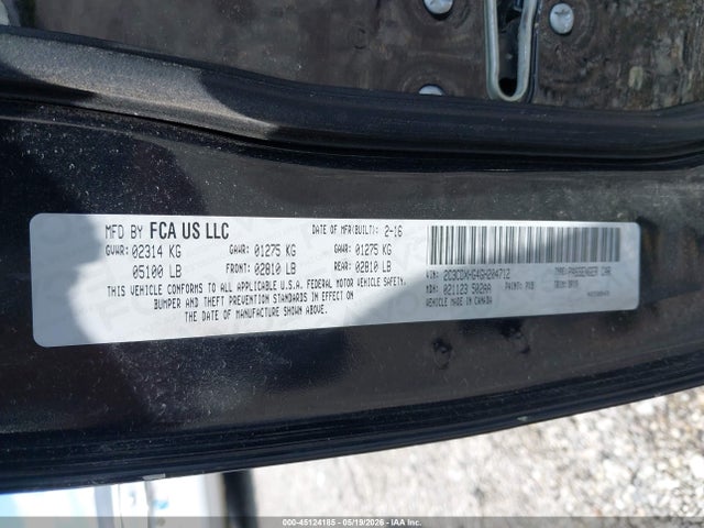 Aukcja sprzedaży 2016 Dodge Charger Sxt, vin: 2C3CDXHG4GH204712, numer aukcji: 45124185
