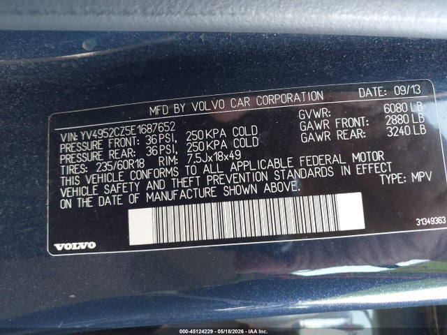 Volvo XC90 2014 YV4952CZ5E1687652 Image 9