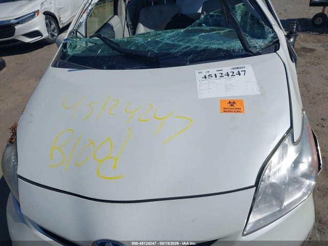 Продаж на аукціоні авто 2012 Toyota Prius Four, vin: JTDKN3DU6C1598652, номер лоту: 45124247