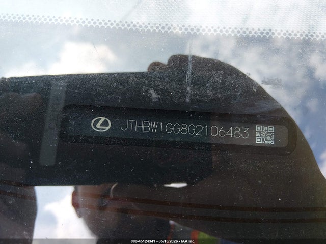 Продажа на аукционе авто 2016 Lexus Es 300h, vin: JTHBW1GG8G2106483, номер лота: 45124341