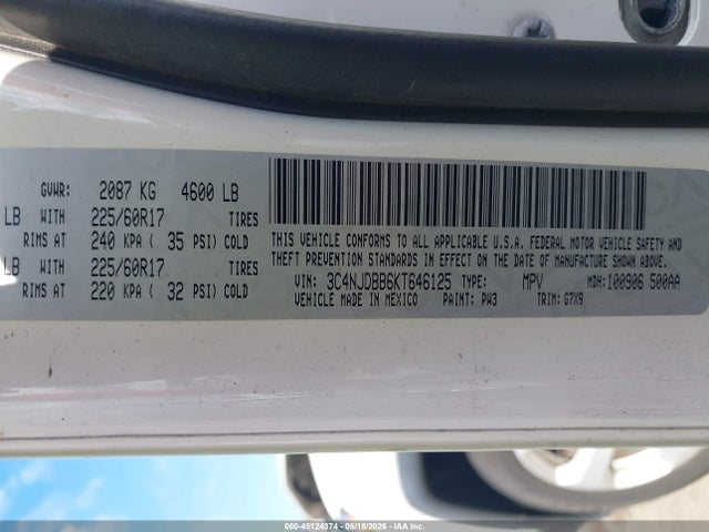 Jeep Compass Latitude 4x4 2019 3C4NJDBB6KT646125 Image 9