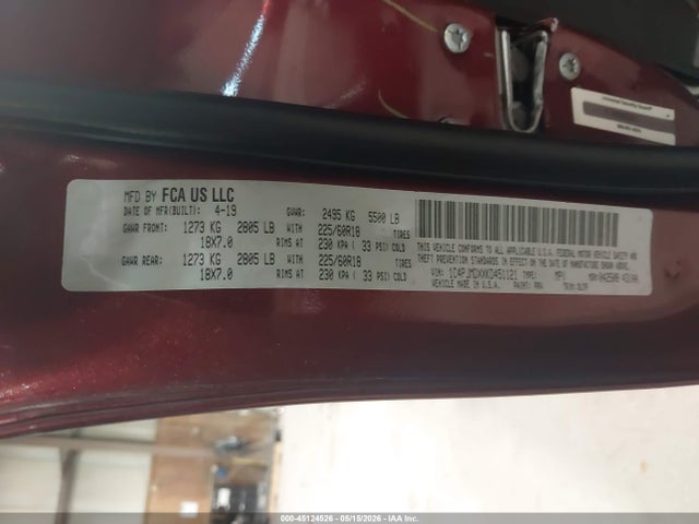 Aukcja sprzedaży 2019 Jeep Cherokee Limited 4x4, vin: 1C4PJMDXXKD451121, numer aukcji: 45124526