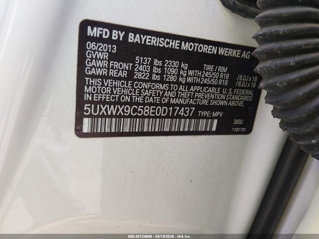 Продажа на аукционе авто 2014 Bmw X3 Xdrive28i, vin: 5UXWX9C58E0D17437, номер лота: 45124666