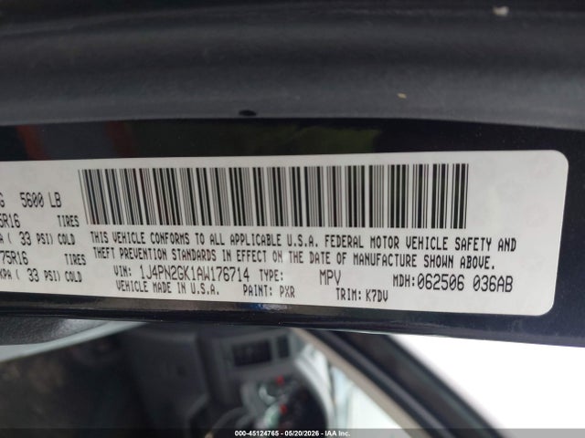 Продажа на аукционе авто 2010 Jeep Liberty Sport, vin: 1J4PN2GK1AW176714, номер лота: 45124765