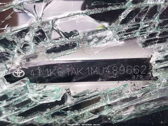 45124831 :رقم المزاد ، 4T1K61AK1MU489662 vin ، 2021 Toyota Camry Xse مزاد بيع