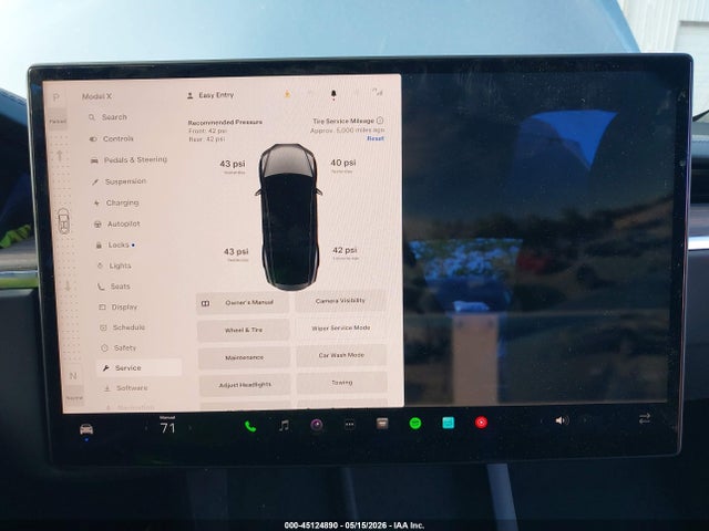 Aukcja sprzedaży 2025 Tesla Model X Long Range, vin: 7SAXCBE58SF472167, numer aukcji: 45124890