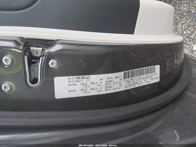 2017 Chrysler Pacifica Touring-l მანქანა იყიდება აუქციონზე, vin: 2C4RC1BG2HR709061, აუქციონის ნომერი: 45124897