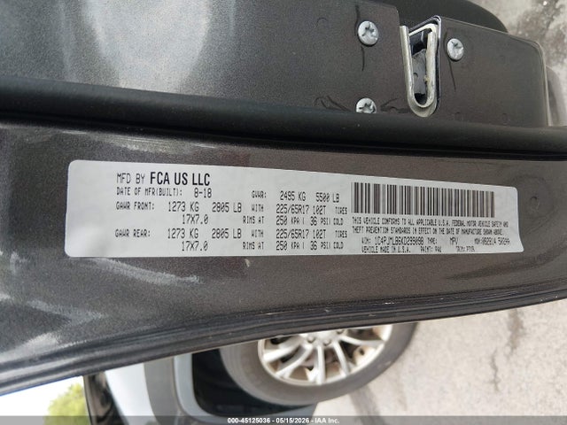 Aukcja sprzedaży 2019 Jeep Cherokee Latitude Plus 4x4, vin: 1C4PJMLB6KD299098, numer aukcji: 45125036