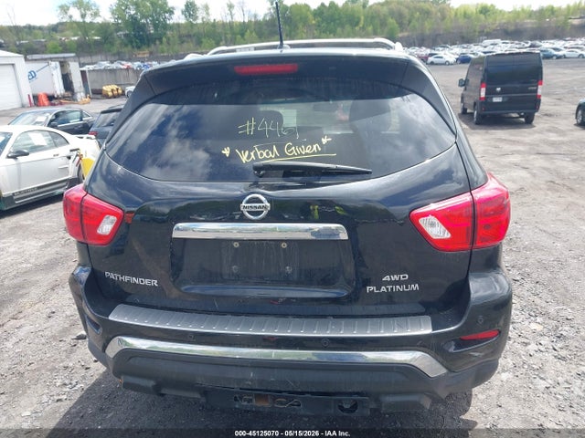 Aukcja sprzedaży 2018 Nissan Pathfinder Platinum, vin: 5N1DR2MM2JC672699, numer aukcji: 45125070