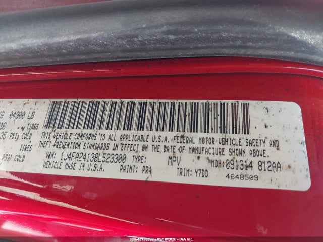 Продажа на аукционе авто 2008 Jeep Wrangler X, vin: 1J4FA24138L523300, номер лота: 45125228