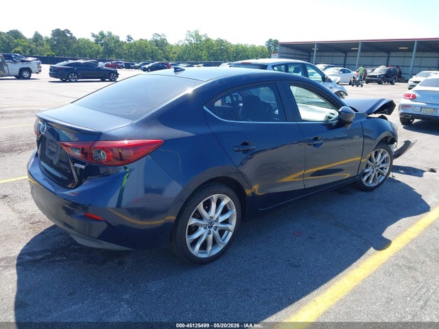 2015 Mazda Mazda3 S Grand Touring მანქანა იყიდება აუქციონზე, vin: JM1BM1W38F1238847, აუქციონის ნომერი: 45125499
