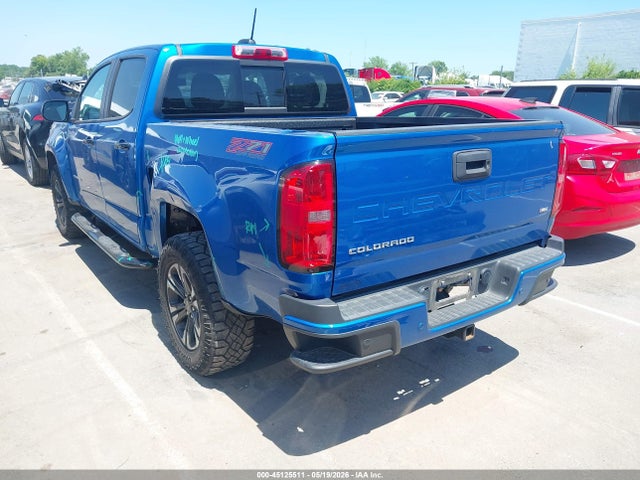 Aukcja sprzedaży 2022 Chevrolet Colorado 4wd  Short Box Z71, vin: 1GCGTDEN9N1329184, numer aukcji: 45125511