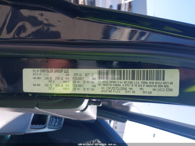 45125515 :رقم المزاد ، 1C4PJMCK7CW125546 vin ، 2012 Jeep Liberty Limited Edition مزاد بيع