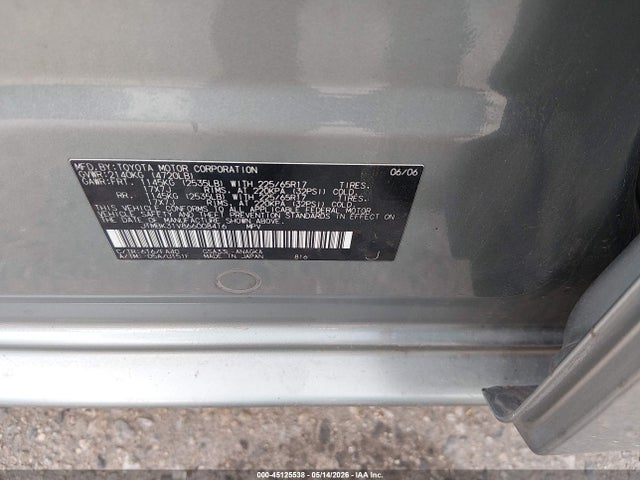 Продаж на аукціоні авто 2006 Toyota Rav4 Limited V6, vin: JTMBK31V866008416, номер лоту: 45125538