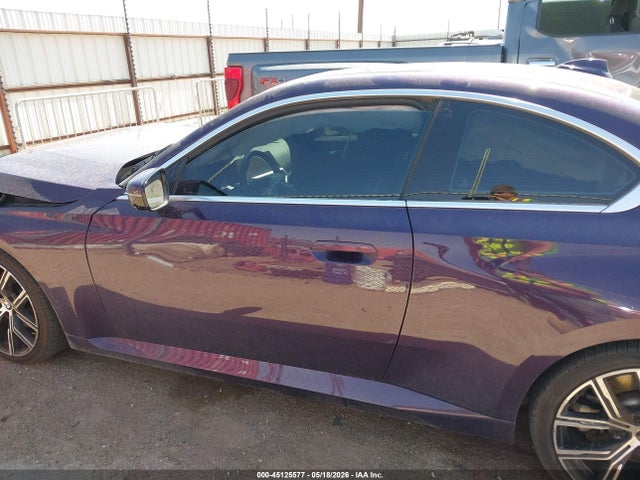 Aukcja sprzedaży 2022 Bmw 230 I, vin: 3MW23CM03N8C49415, numer aukcji: 45125577
