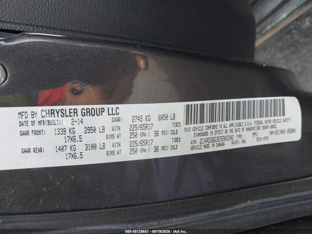 Продажа на аукционе авто 2014 Dodge Grand Caravan Se 30th Anniversary, vin: 2C4RDGBG3ER302202, номер лота: 45125657